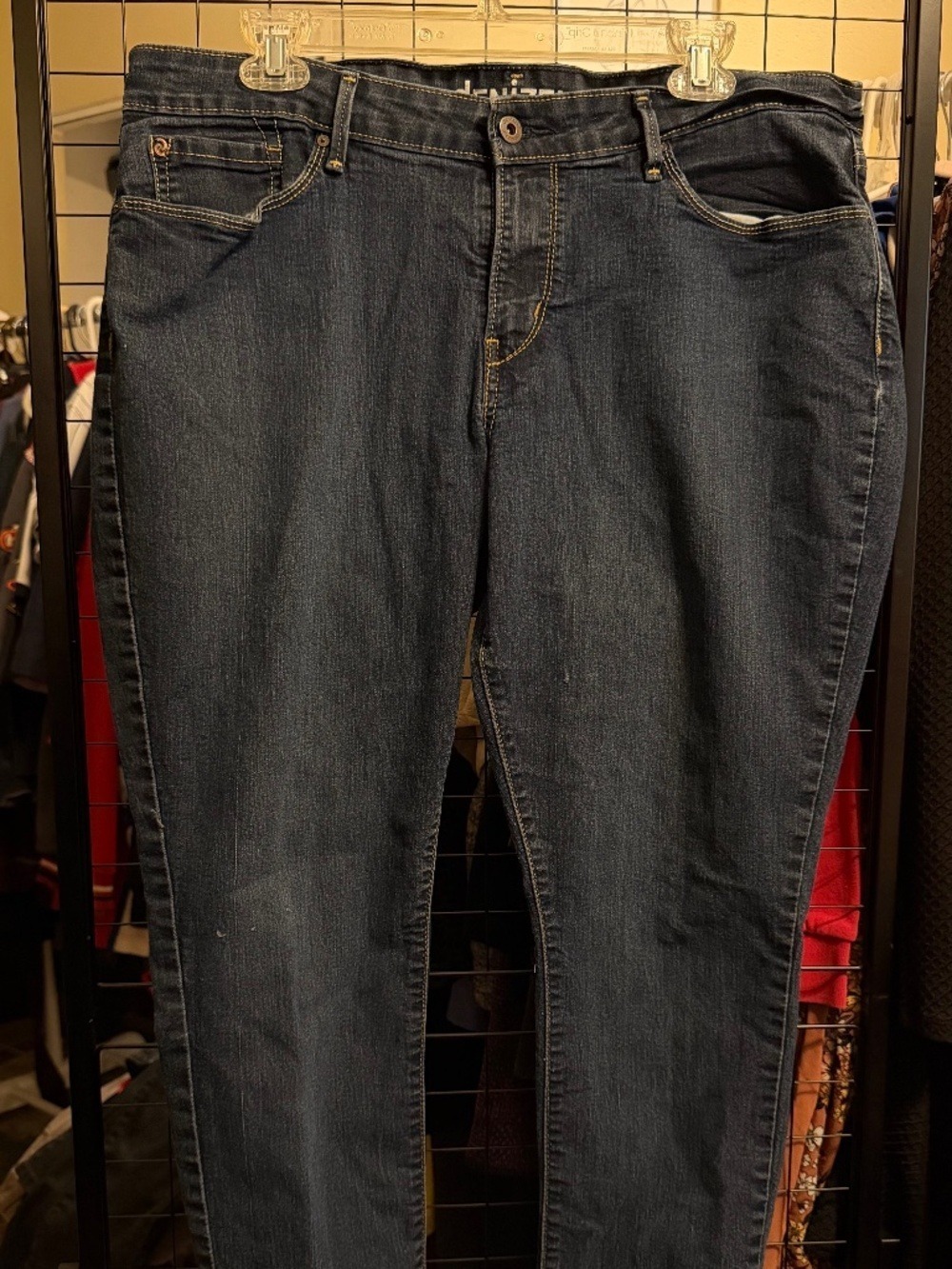 dENiZEN from Levi's Modern Skinny Jeans Dark Wash Stretch Denim Women's